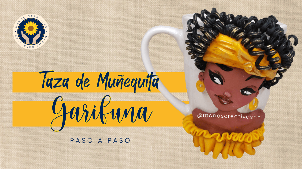 Cómo decorar una taza con Muñequita Garifuna