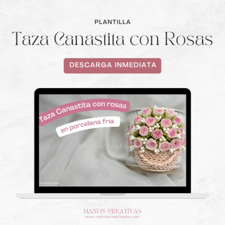 Woo - Taza Canastita con Rosas