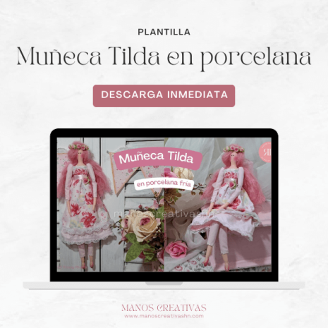 Woo - Muñeca Tilda en porcelana fría