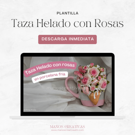 Woo - Taza Helado con Rosas